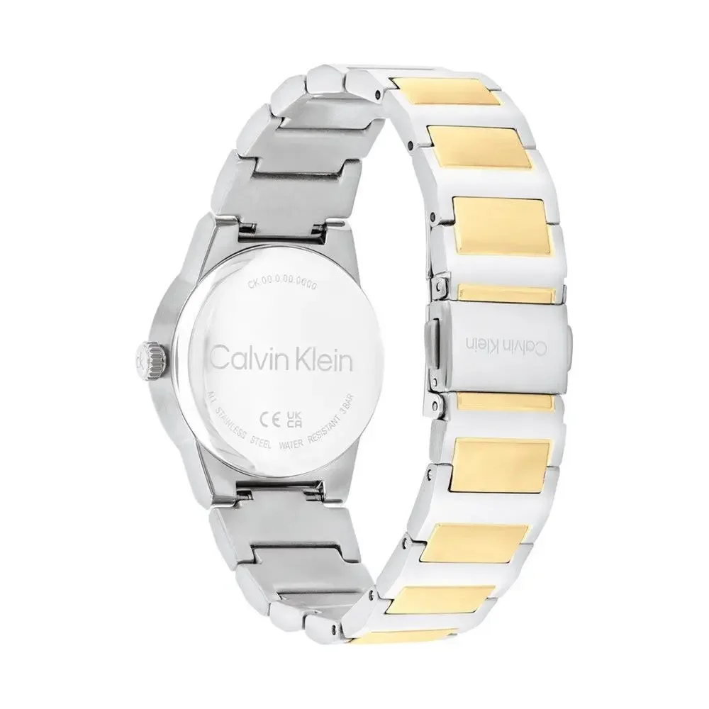 Calvin Klein Womens Watch CK Linear Two Tone 32mm